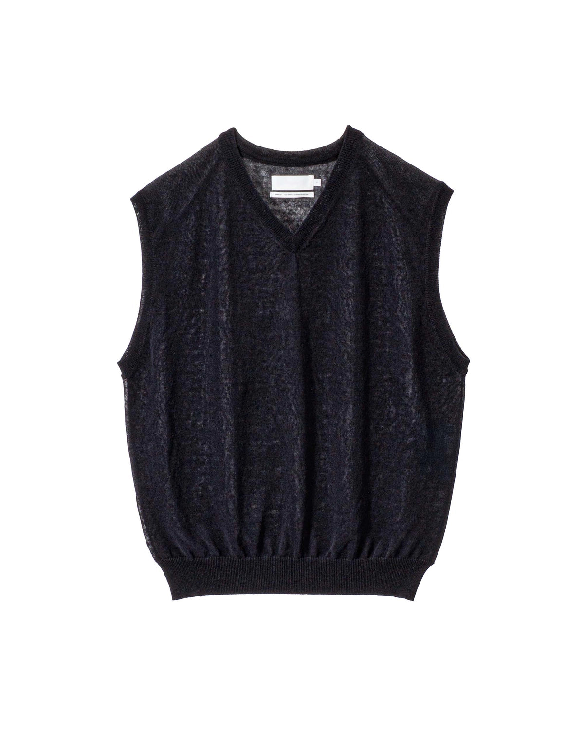 Graphpaper / Coiled Wool Nylon V Neck Knit Vest (GL261-80431)