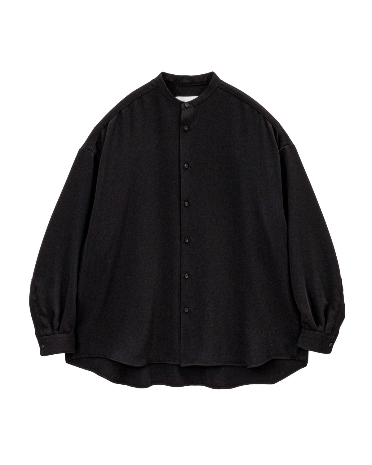 Graphpaper / Satin Oversized Band Collar Shirt (GL261-50078B)