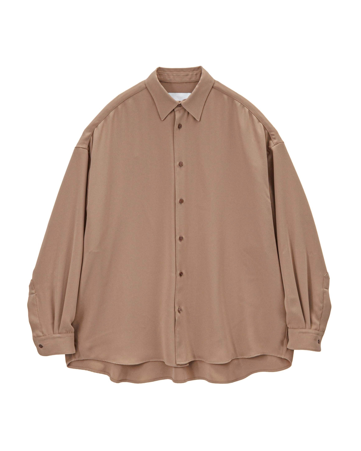 Graphpaper / Satin Oversized Regular Collar Shirt (GL261-50077C)