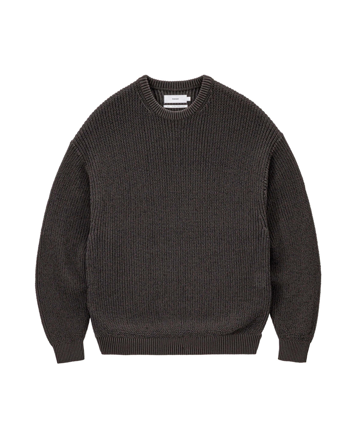Graphpaper / Coiled Wool Nylon Crew Neck Knit (GM261-80433)