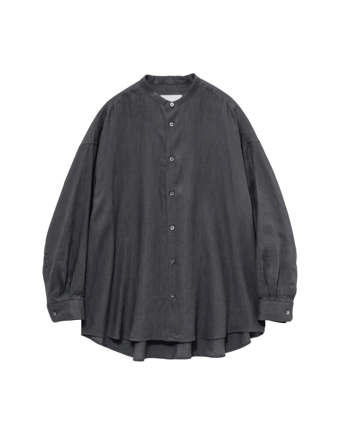 Graphpaper / Linen L/S Oversized Band Collar Shirt (GL262-50044B)