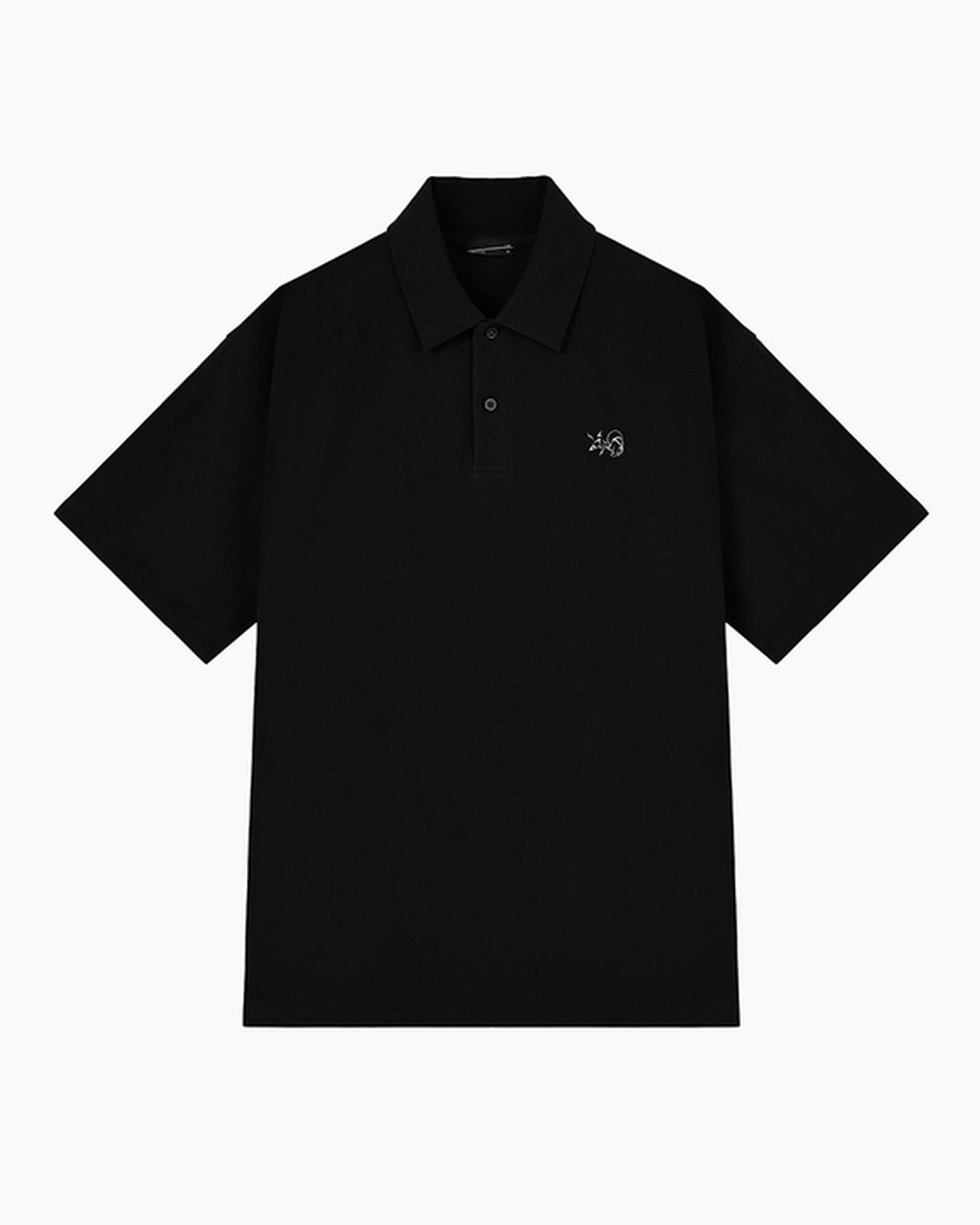 LAD MUSICIAN 黒 スーパービックポロシャツ LAD MUSICIAN(ラッドミュージシャン) - SUPER BIG POLO SHIRT – Area