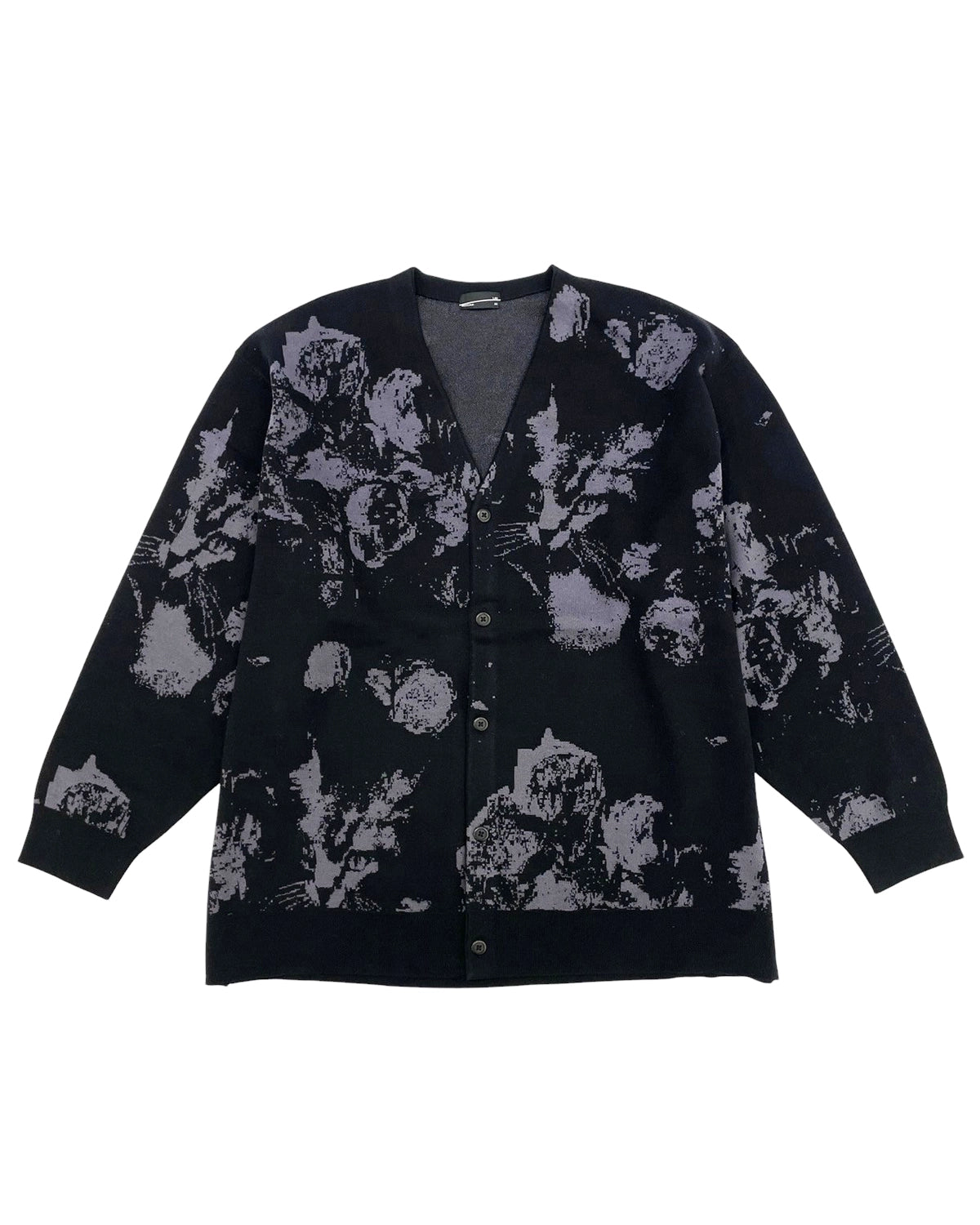 LAD MUSICIAN の HIGH GAUGE WJQ KNIT PAINT ROSE + CAT (2125-002)
