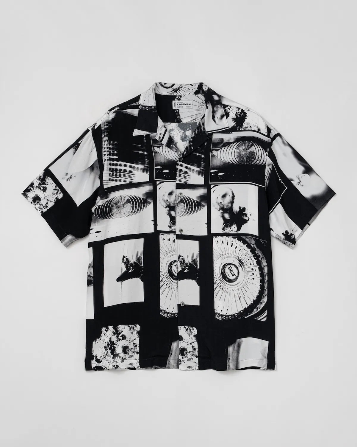 LASTMAN の PRINTED OPEN COLLOAR SHIRTS feat.UG (261LM-SH01)