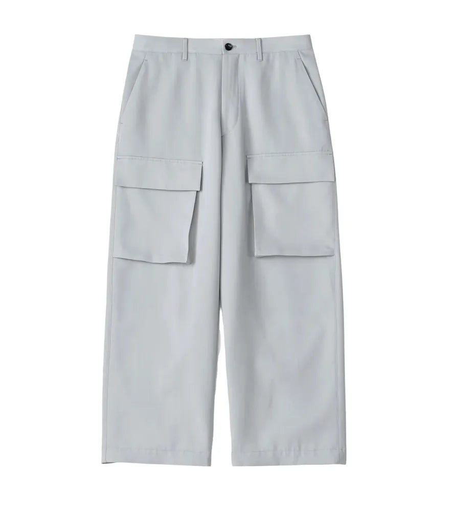 Graphpaper / Light Doeskin Wide Cargo Trousers (GM243-40063)