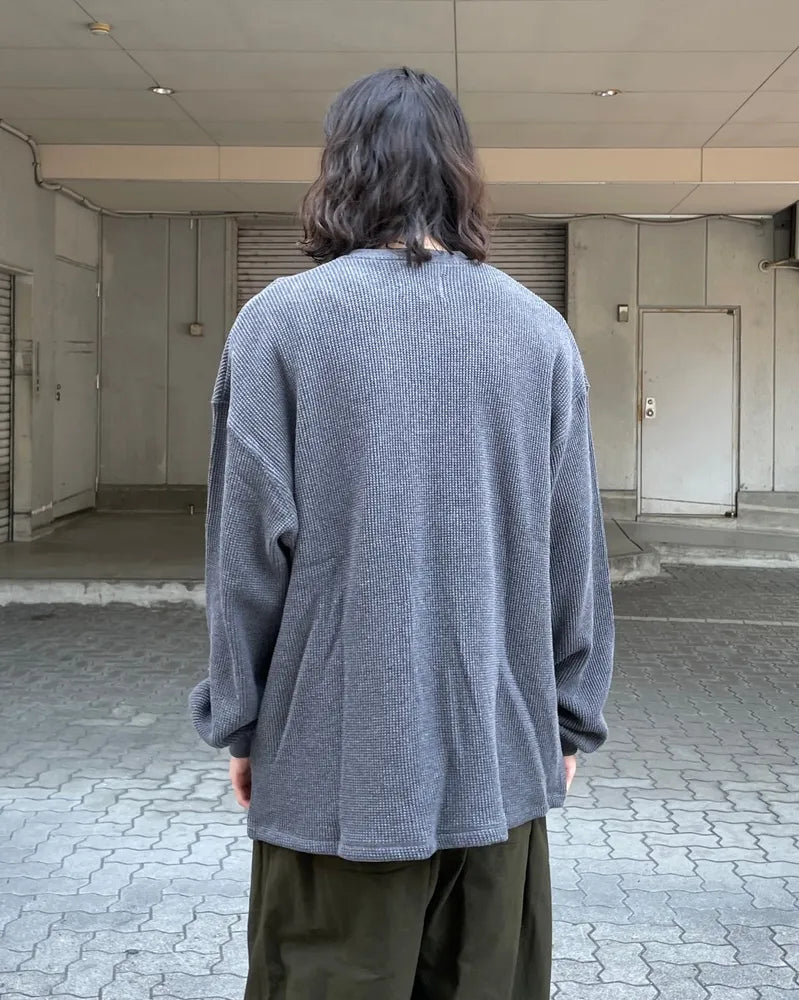 YOKO SAKAMOTO / THERMAL L/S HENLEY NECK (YS24AW-119)