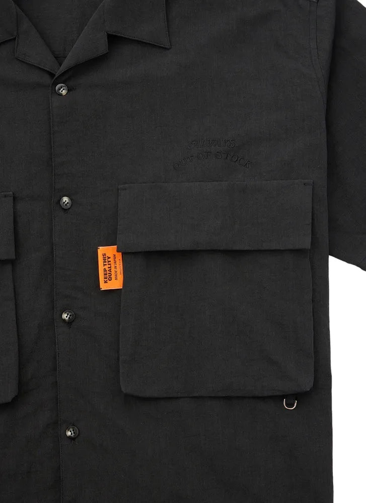 ALWAYS OUT OF STOCK / LINEN S/S RELAX SAFARI SHIRT (HA-024105119)