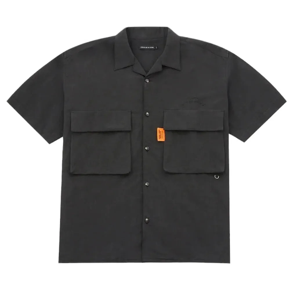 ALWAYS OUT OF STOCK の LINEN S/S RELAX SAFARI SHIRT (HA-024105119)