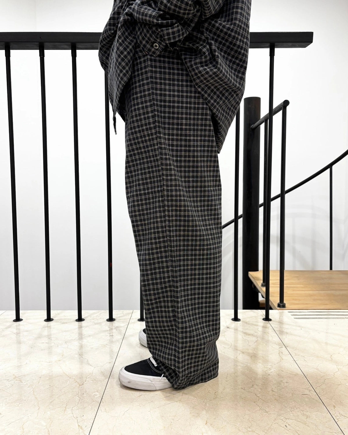 COOTIE PRODUCTIONS® / Amundsen Check Wide Easy Pants (CTE-24A126)