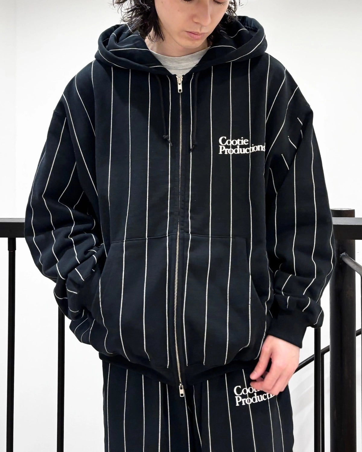 COOTIE PRODUCTIONS®  / Allover Print Open End Yarn Sweat Zip Hoodie (CTE-25S304)