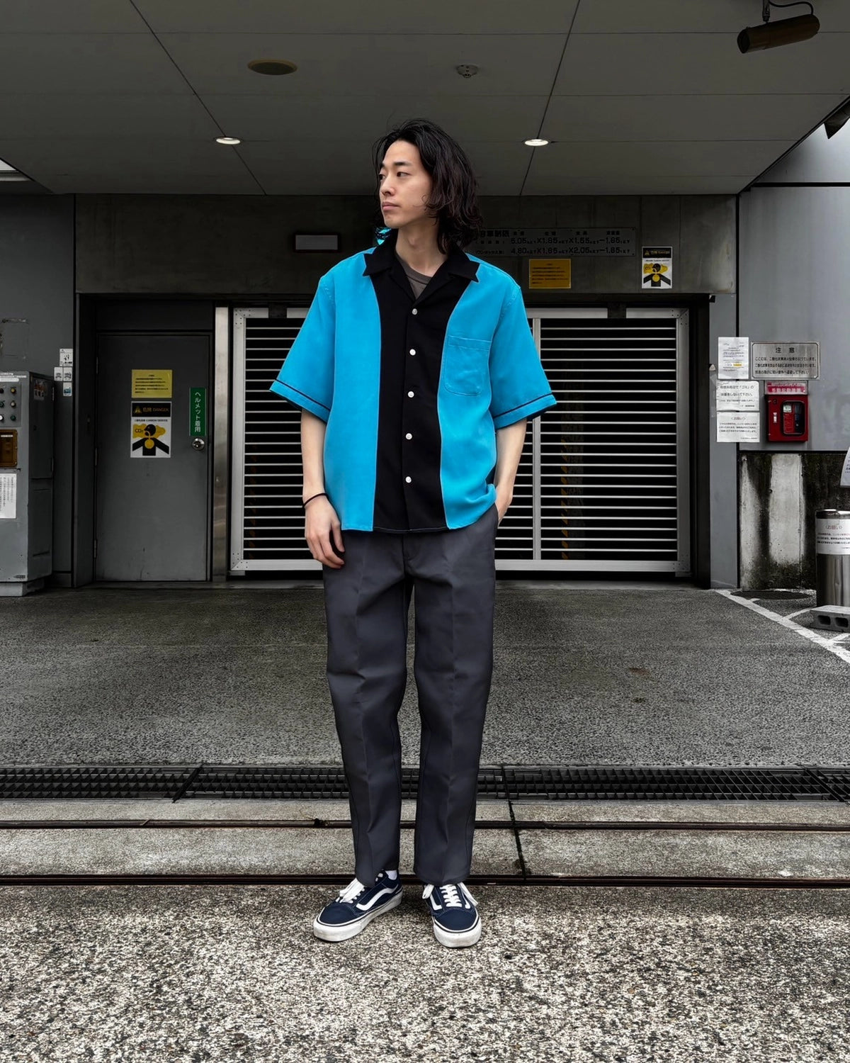 WACKO MARIA  / SWITCHING SHIRT S/S -TYPE2- (25SS-WMS-OC12)