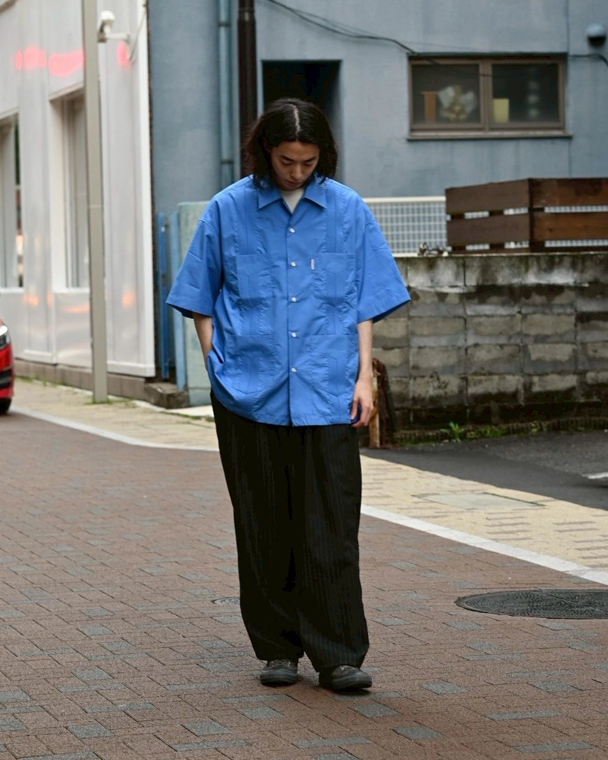 トップス COOTIE 120/2 Typewriter Cuba S/S Shirt M COOTIE PRODUCTIONS®(クーティー プロダクションズ)/ 120/2