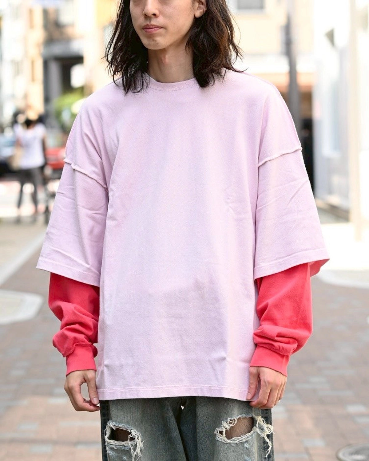 refomed / REVERSIBLE L/S TEE (RECU-034)