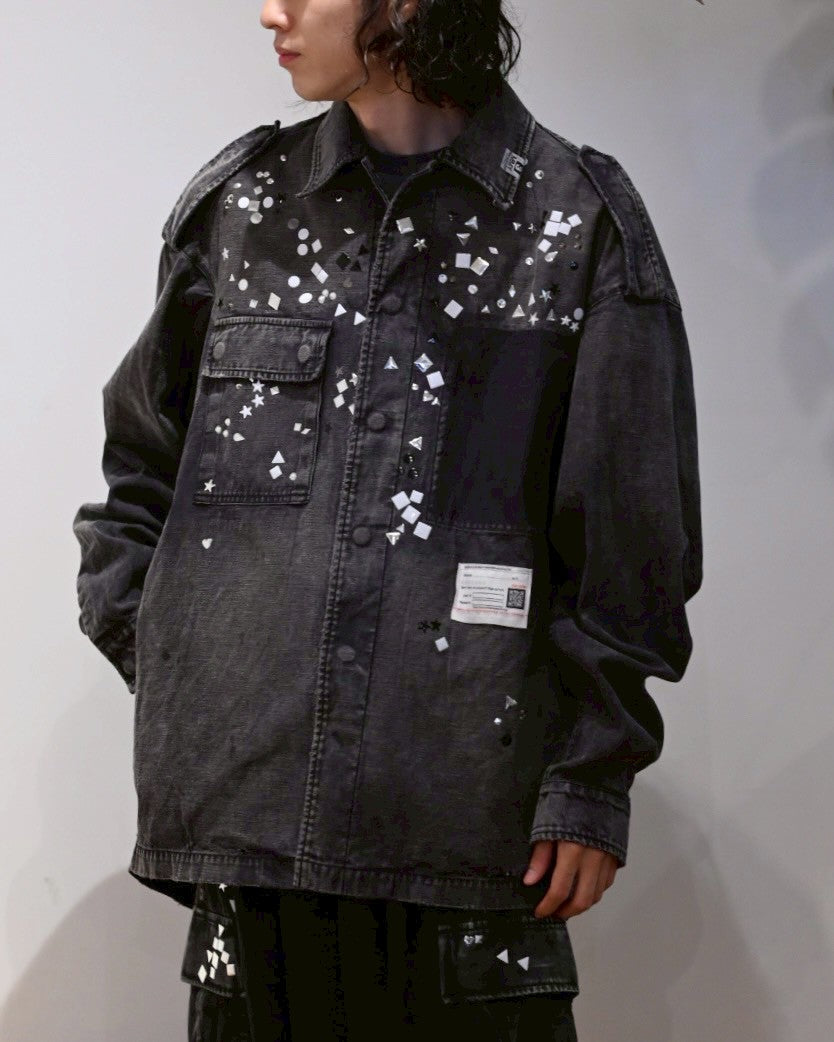 Maison MIHARA YASUHIRO / Embellished Military Shirt (A15SH087)