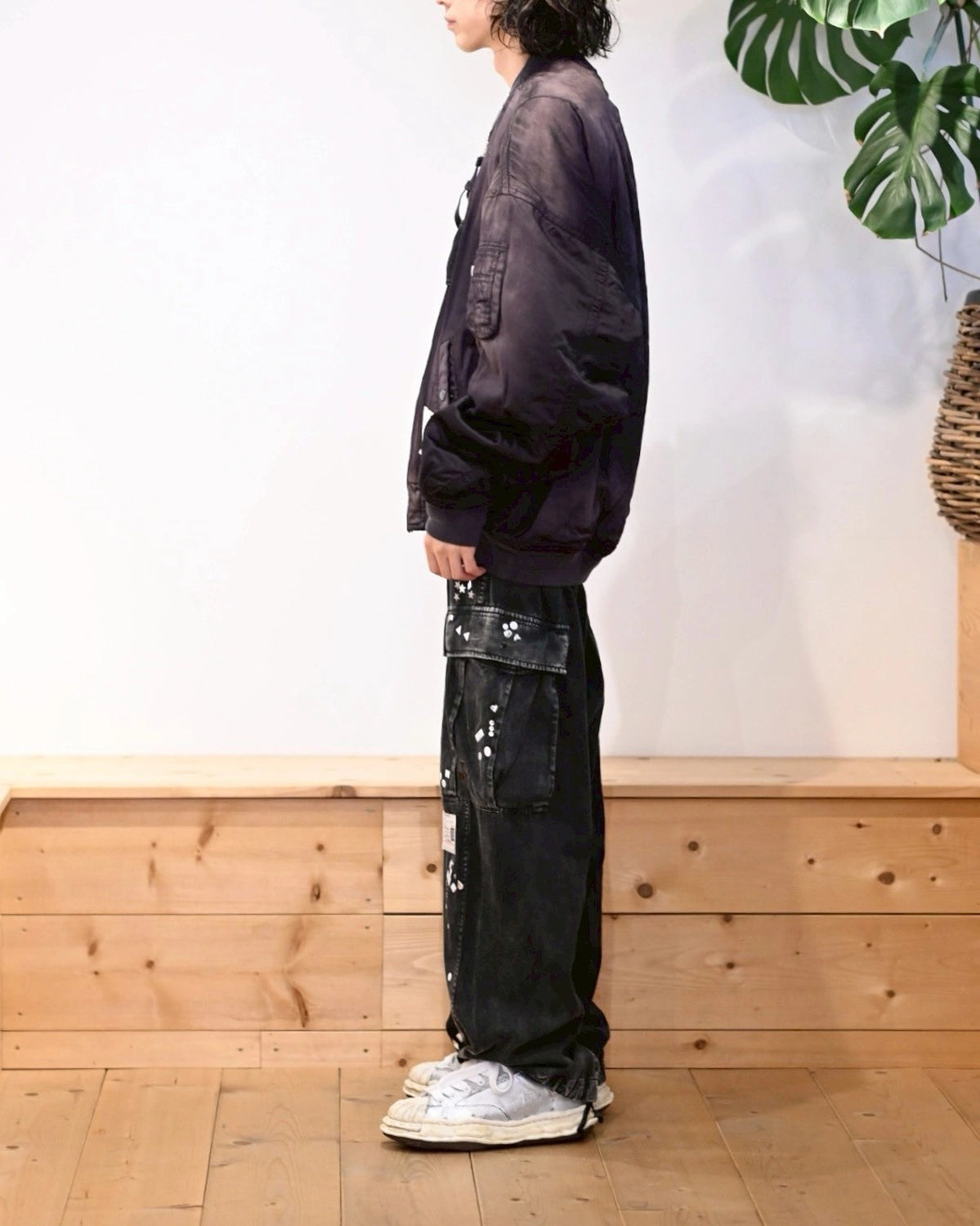 Maison MIHARA YASUHIRO / AGED FLIGHT JACKET (J15BL151)