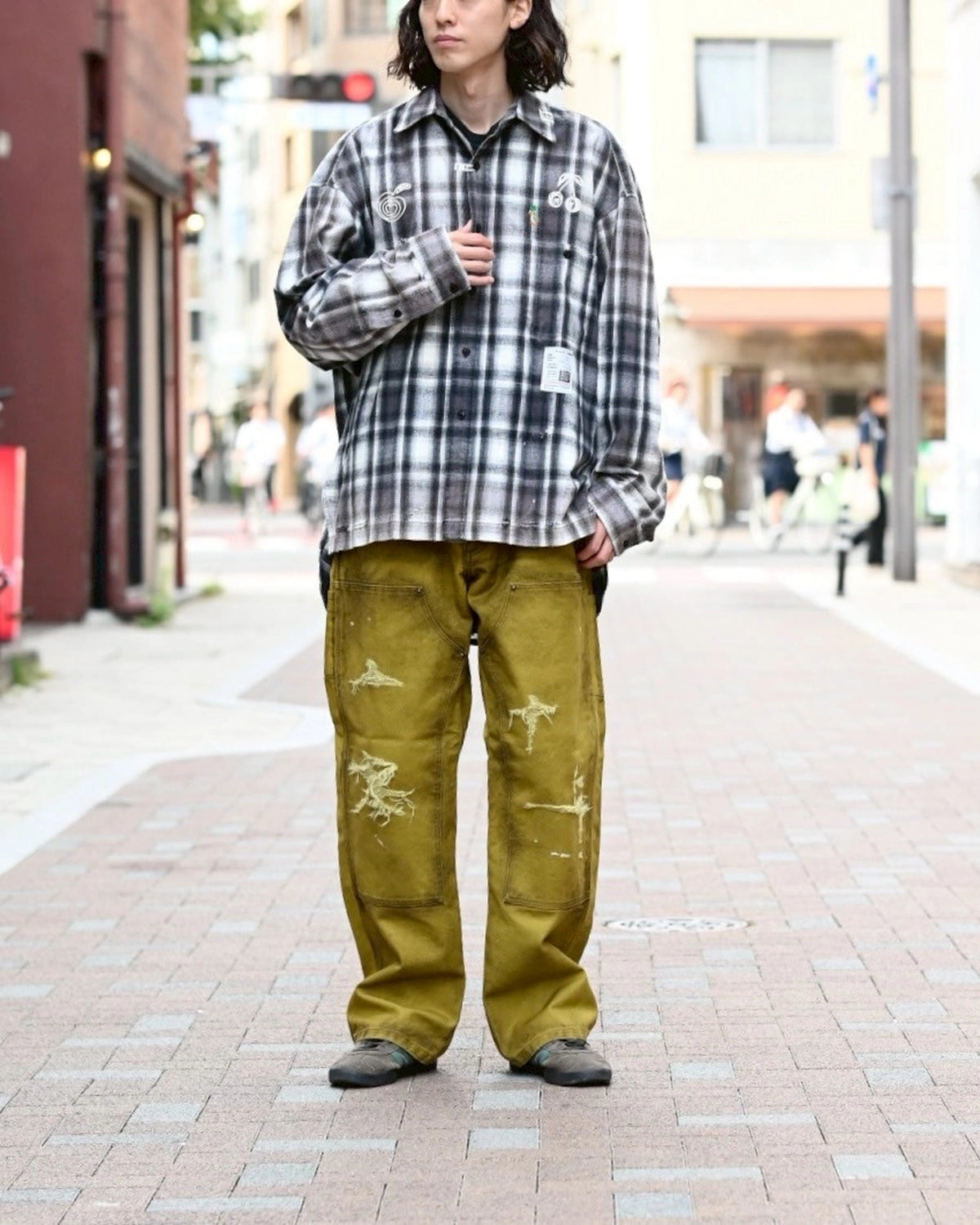 Maison MIHARA YASUHIRO / CHECK L/S SHIRTS (J15SH181)