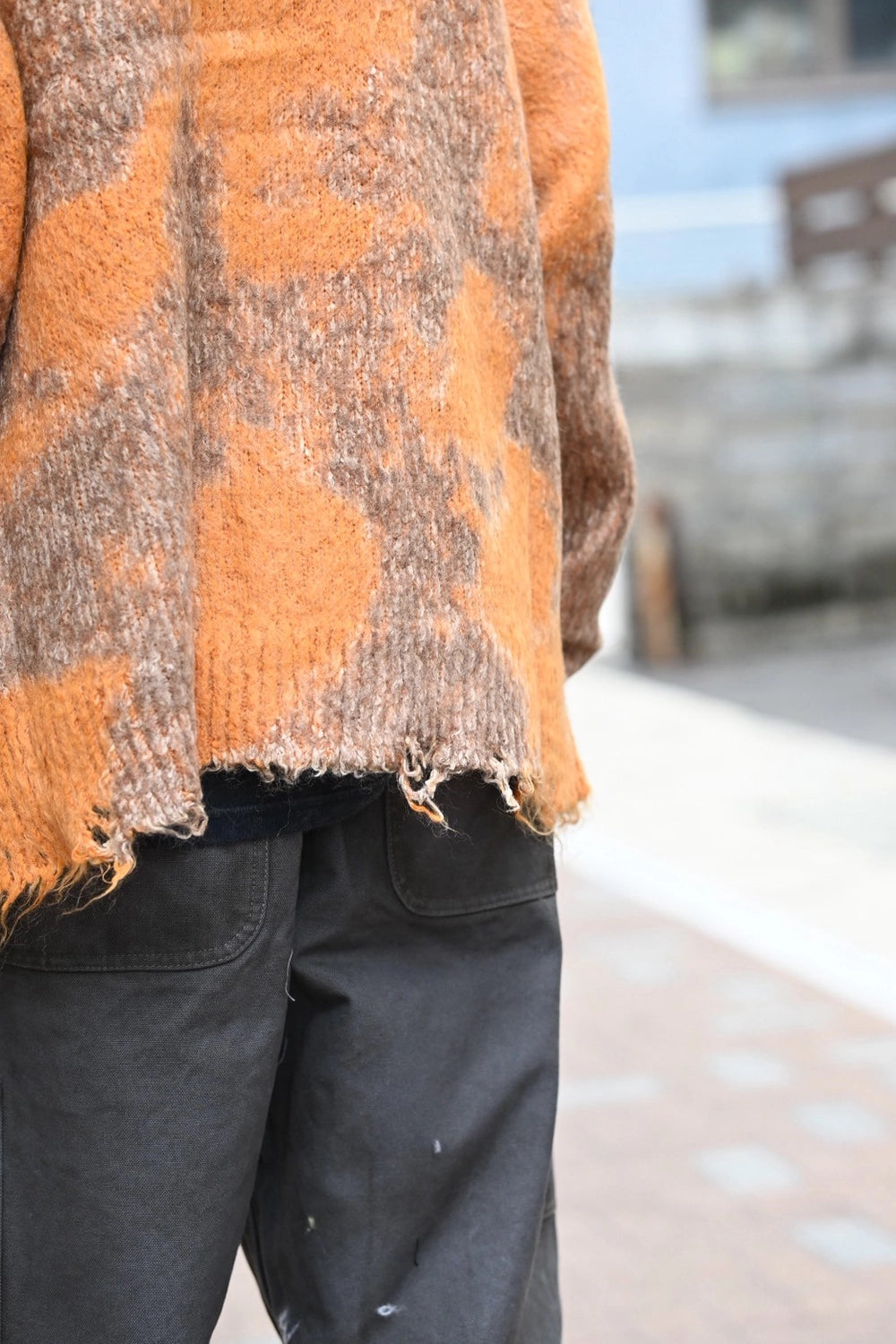 KAMIYA / Distressed Mohair Cardigan (G15CD063)
