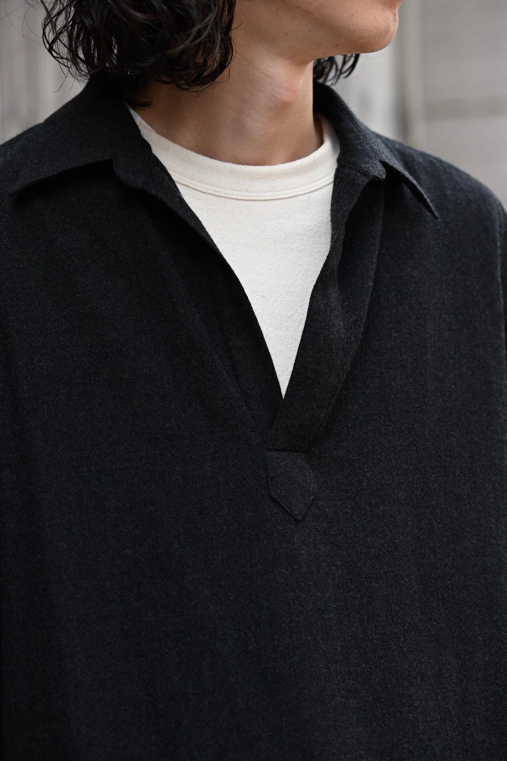 A.PRESSE / Wool Skipper Shirt (25AAP-02-11)