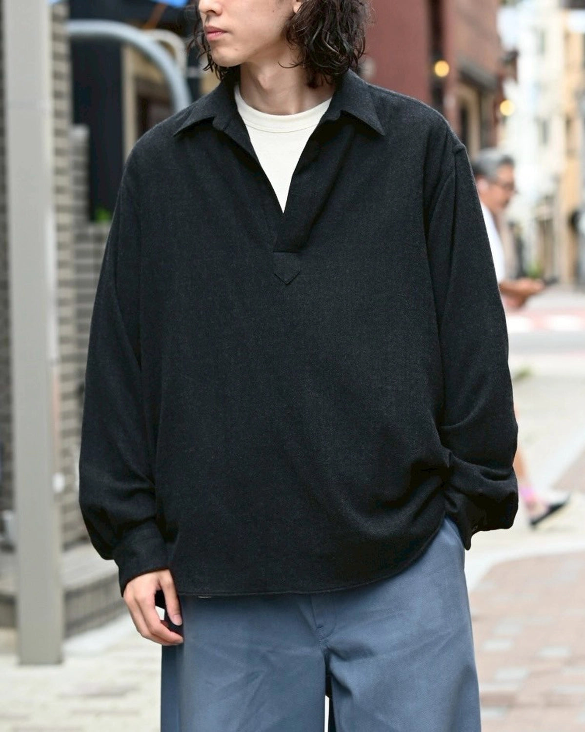 A.PRESSE / Wool Skipper Shirt (25AAP-02-11)