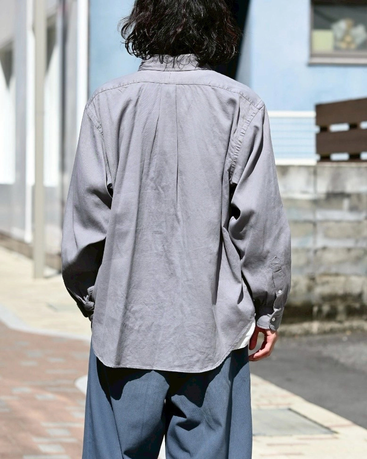 A.PRESSE / Double Weave Twill  Regular Collar Shirt (25AAP-02-10)