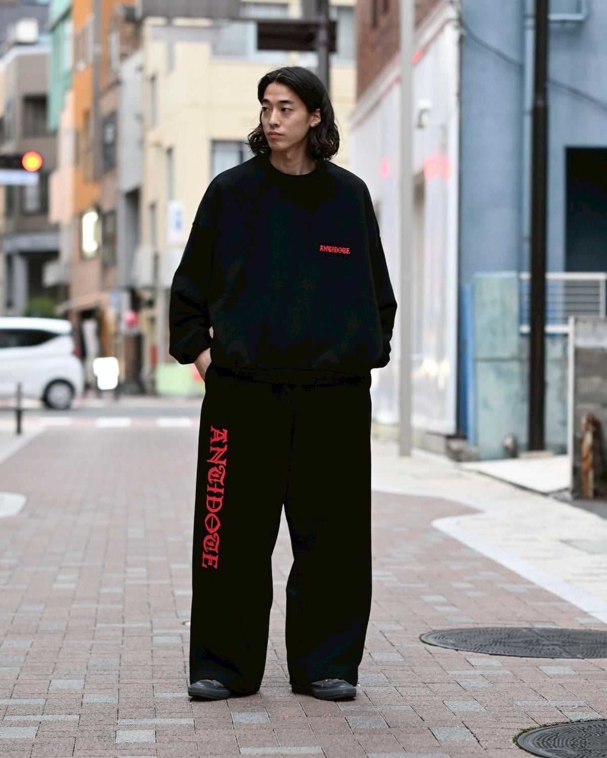 ANTIDOTE BUYERS CLUB / Over Sized Logo Sweat Pants (ABCAW25OS05)