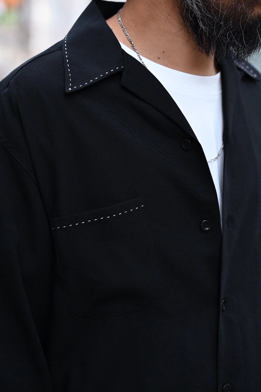 WACKO MARIA  / 50'S OPEN COLLAR SHIRT -TYPE5- (25FW-WMS-OC10)