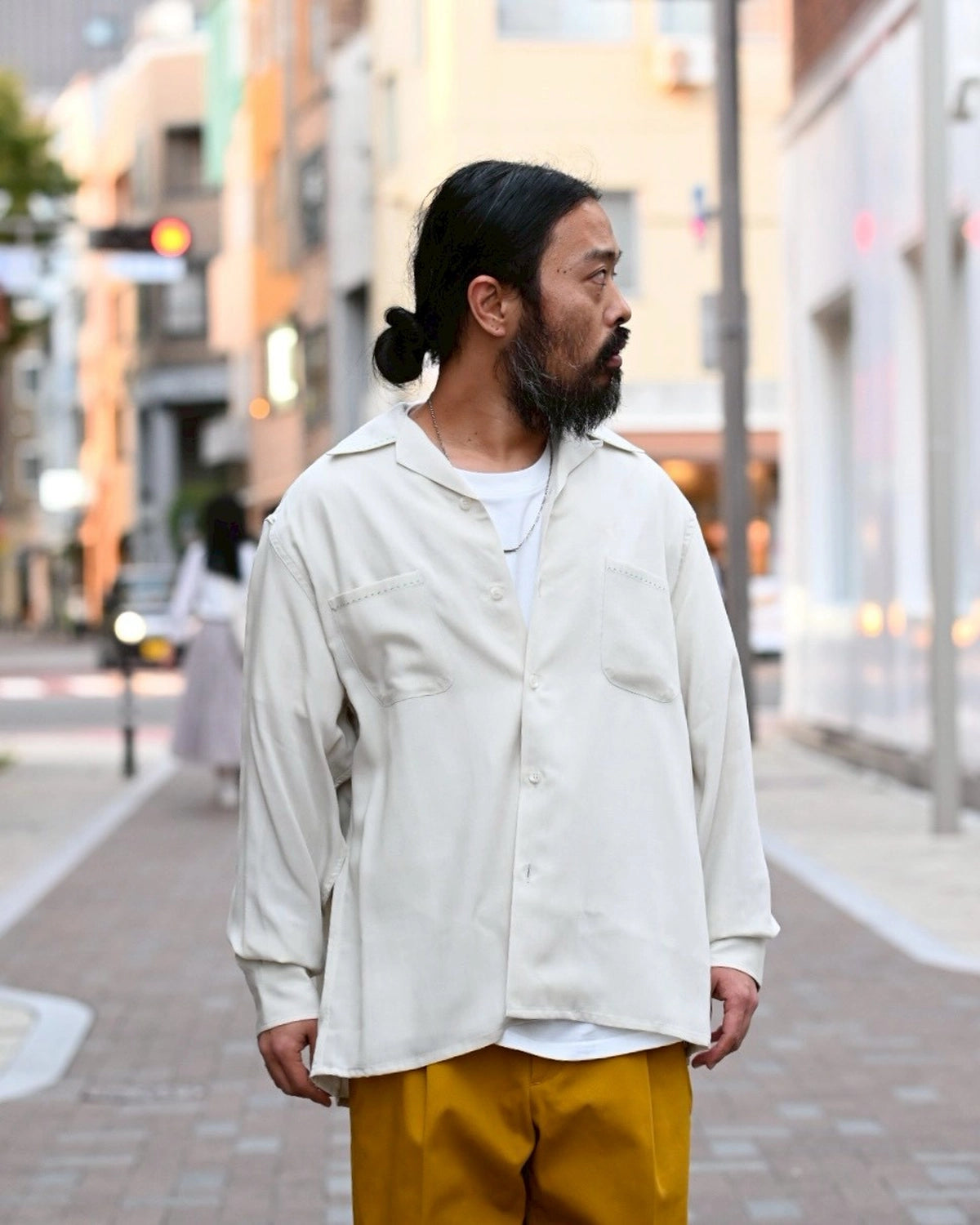 WACKO MARIA  / 50'S OPEN COLLAR SHIRT -TYPE5- (25FW-WMS-OC10)