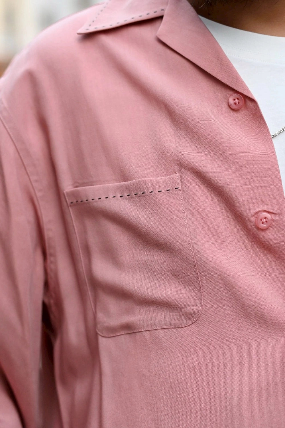 WACKO MARIA  / 50'S OPEN COLLAR SHIRT -TYPE5- (25FW-WMS-OC10)