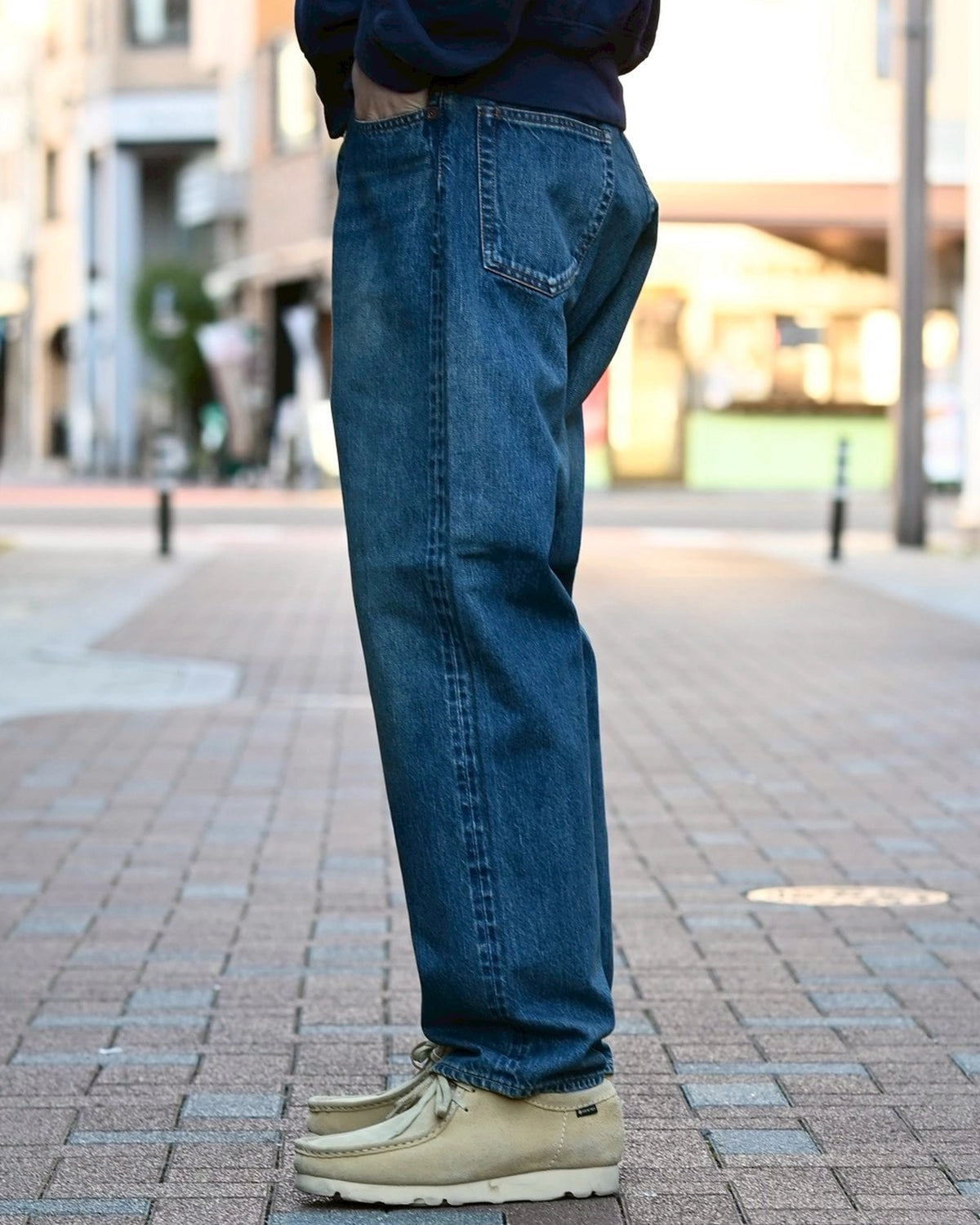 A.PRESSE / Washed Denim Wide Pants (AP-4002)
