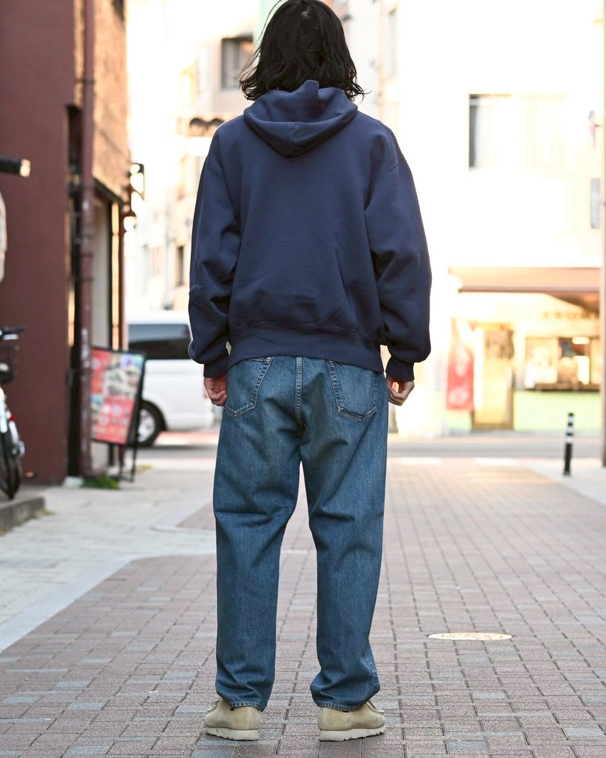 A.PRESSE / Washed Denim Wide Pants (AP-4002)