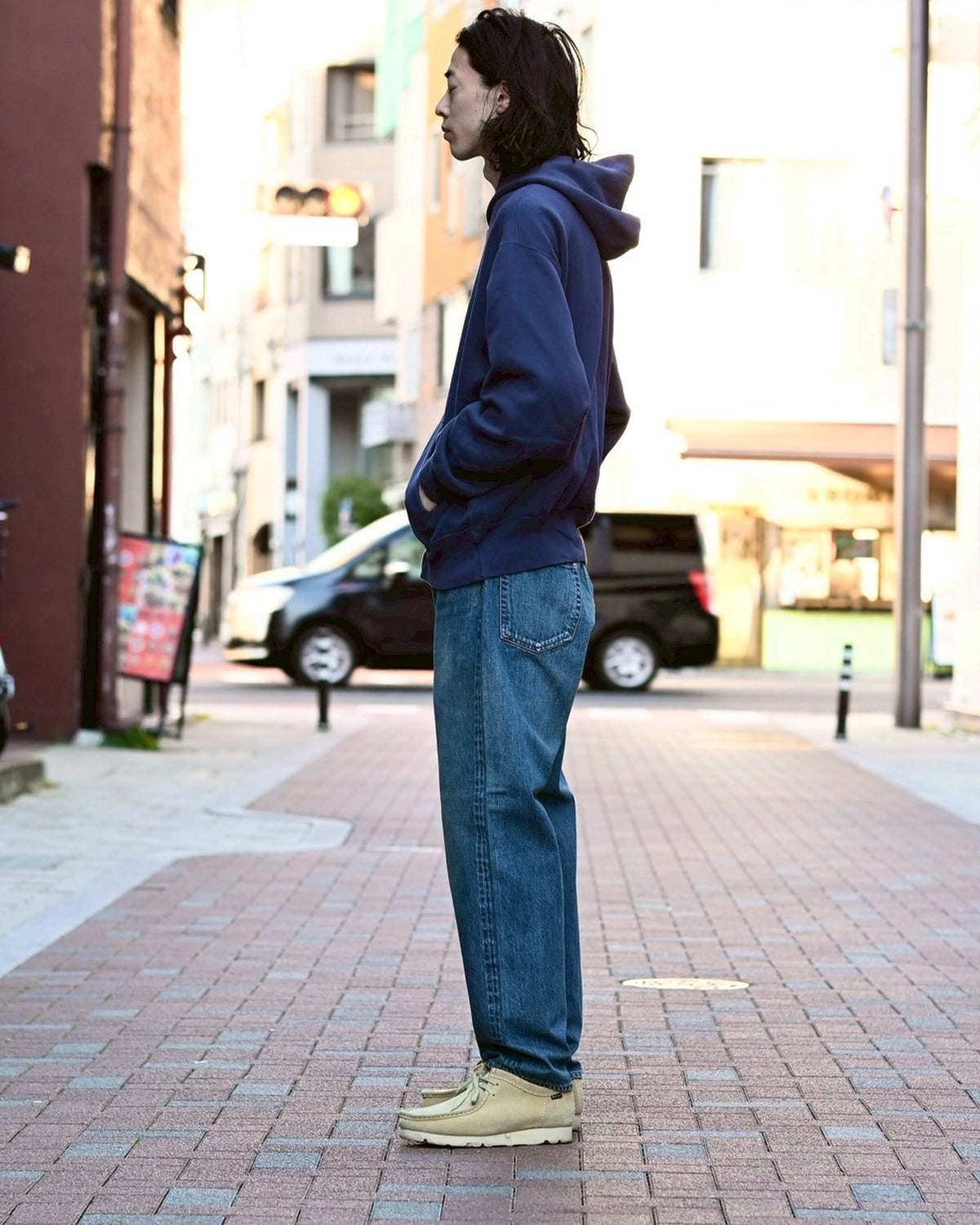 A.PRESSE / Washed Denim Wide Pants (AP-4002)