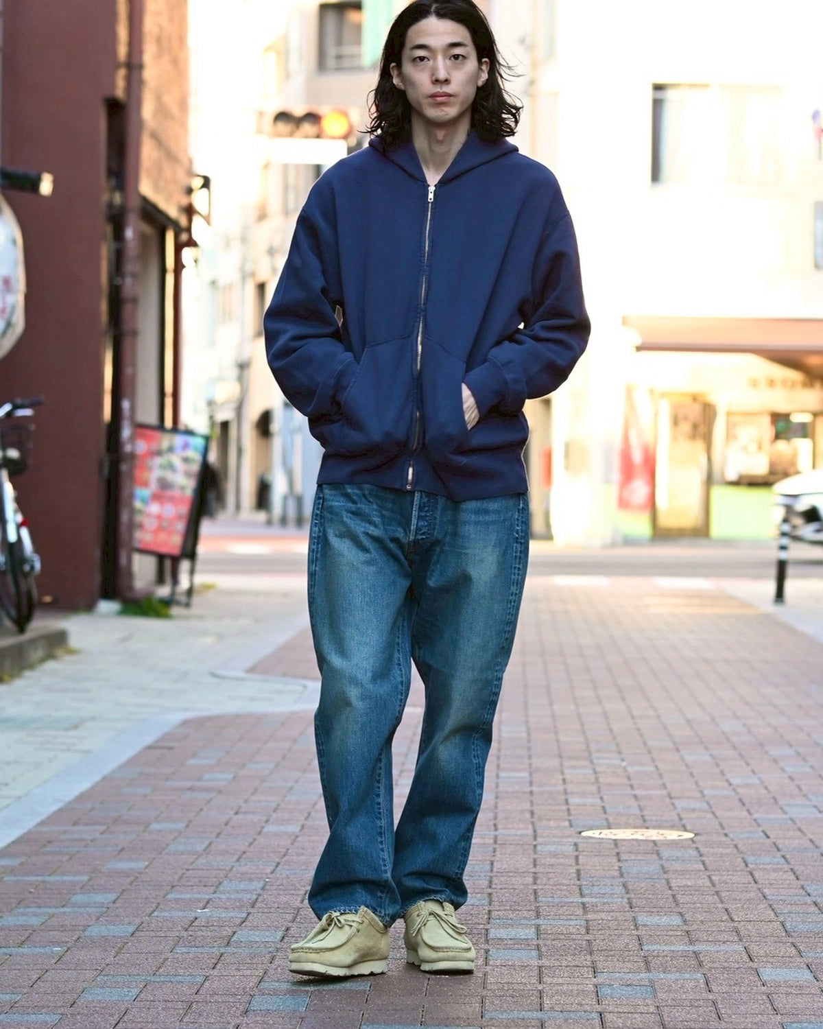 A.PRESSE / Washed Denim Wide Pants (AP-4002)