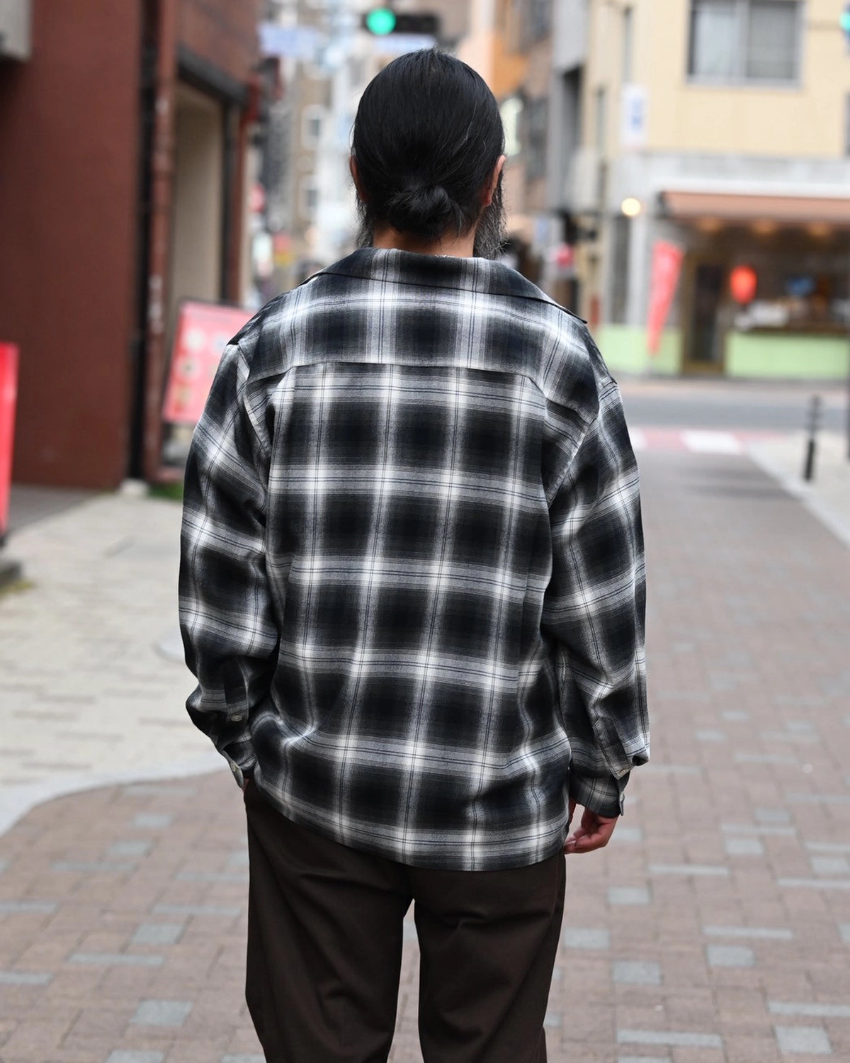WACKO MARIA(ワコマリア) / OMBRE CHECK OPEN COLLAR SHIRT L/S -TYPE