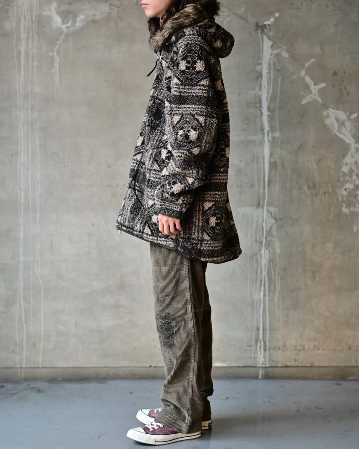 RRL / フェイクファートリム フリース ジャケット (MNNRRKNI16820231)