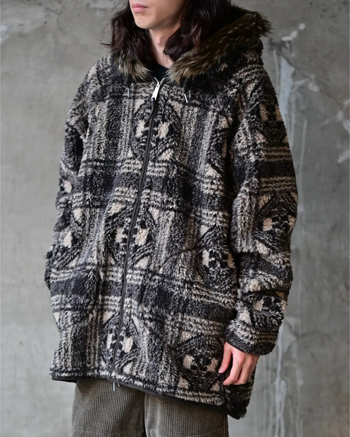 RRL / フェイクファートリム フリース ジャケット (MNNRRKNI16820231)