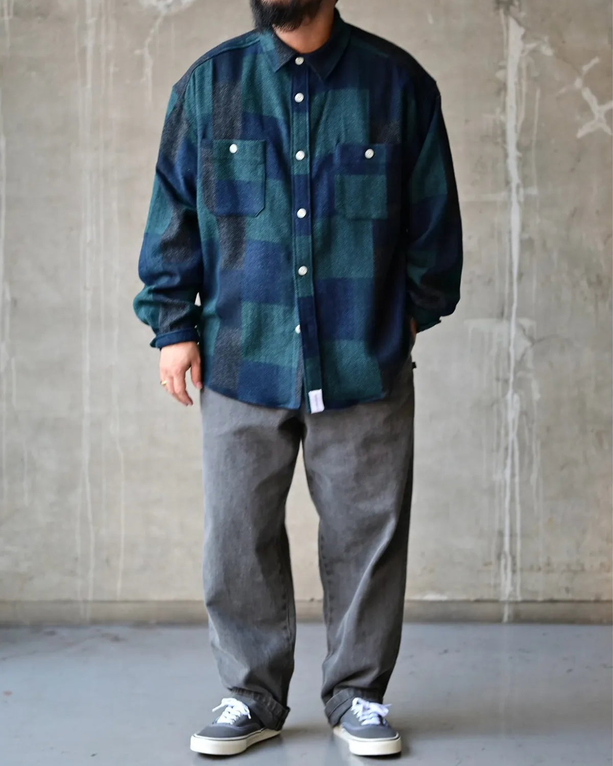 DESCENDANT / VANNING PLAID LS SHIRT (262CPDS-SHM02)