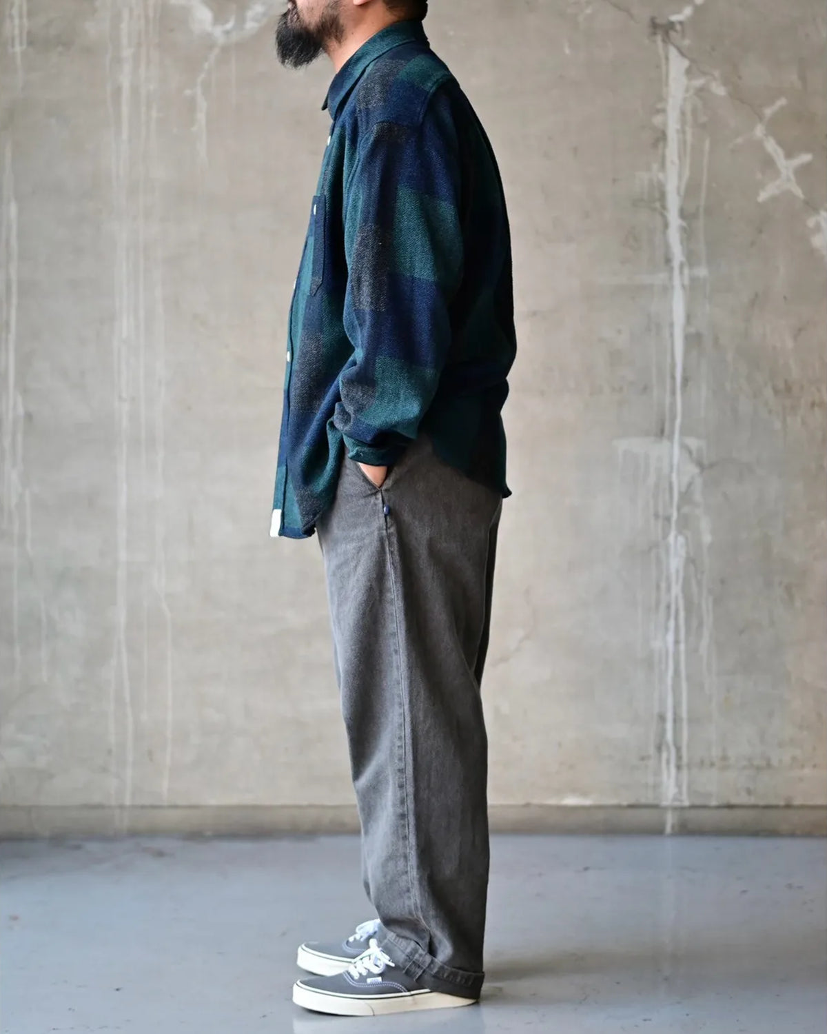 DESCENDANT / VANNING PLAID LS SHIRT (262CPDS-SHM02)