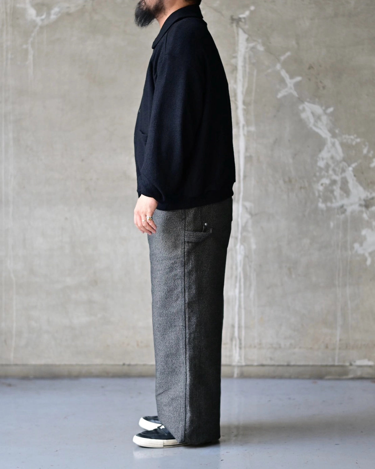 COOTIE PRODUCTIONS / W/N Boucle Polo Cardigan (CTE-26A307)