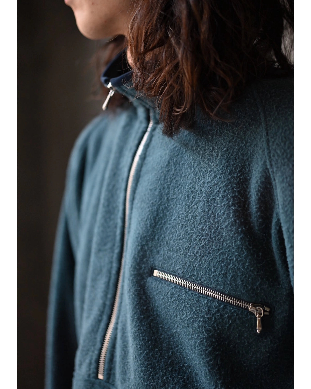A.PRESSE / Vintage Silk Fleece Harf ZIP Jacket (26AAP-01-29)