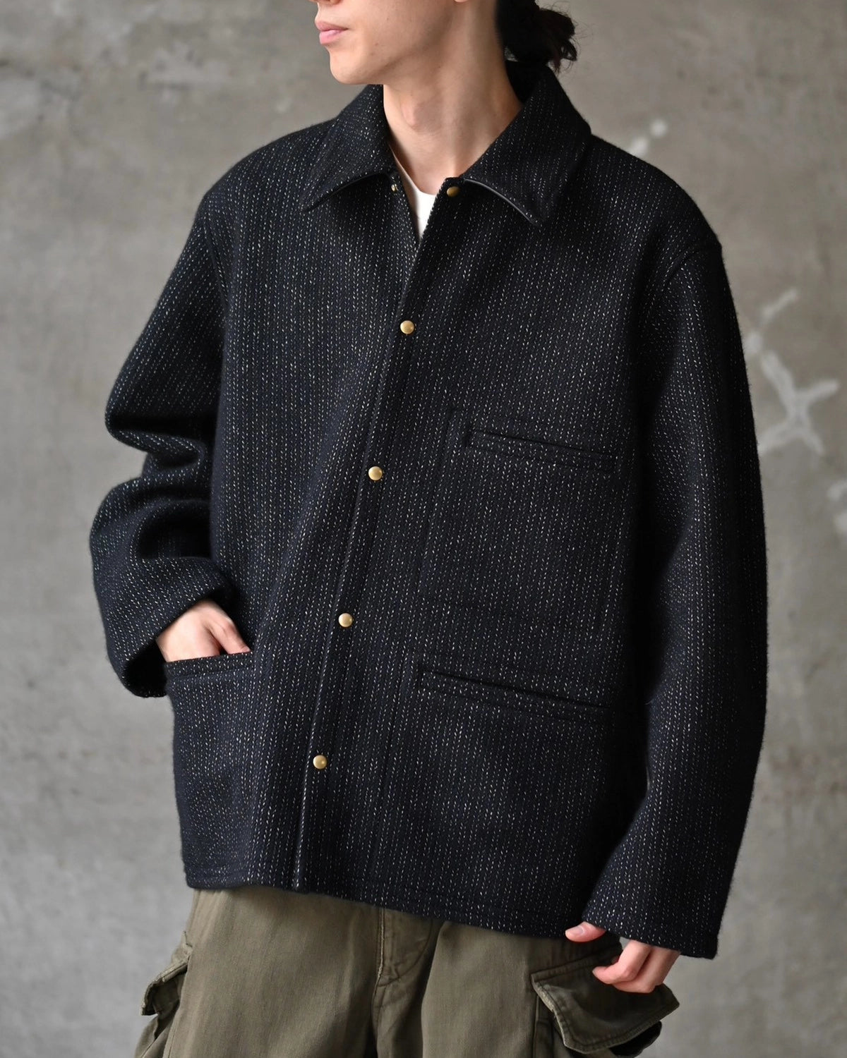 A.PRESSE / Cashmere Beach Cloth Jacket (26AAP-01-11)