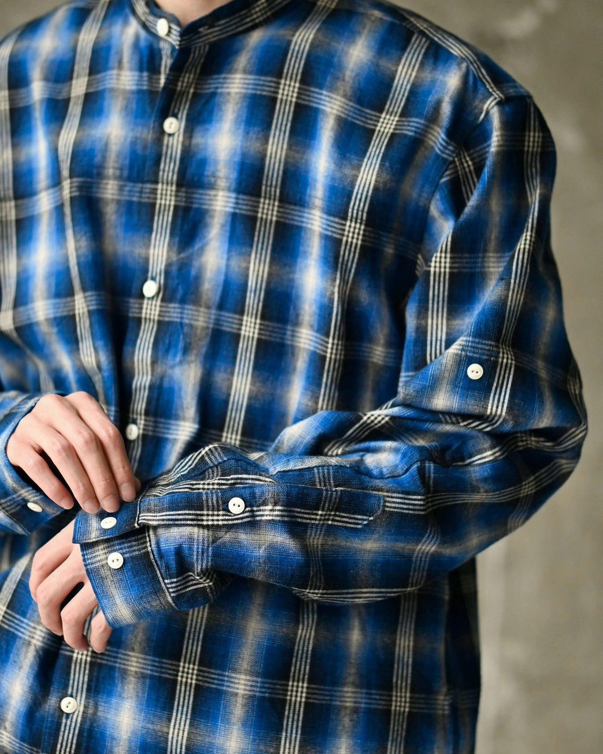 NONNATIVE × Rafu / WORKER SHIRT JACKET COTTON TWILL OMBRE CHECK (NN-S4905)