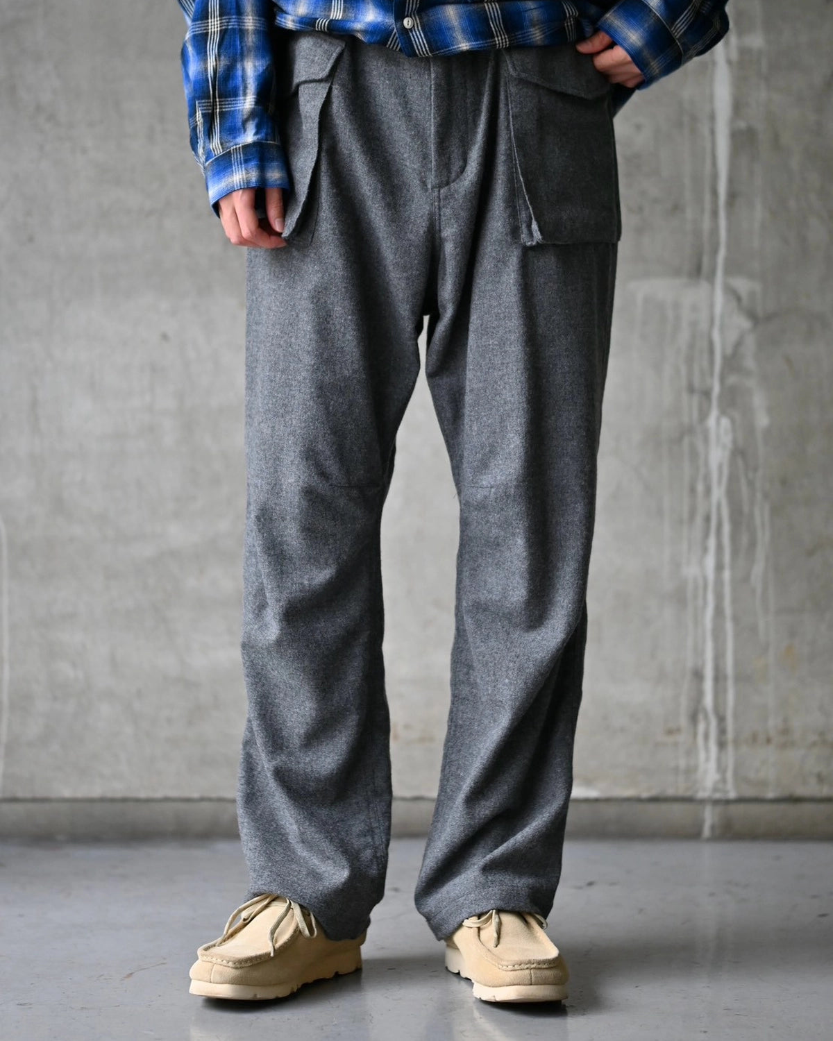 NONNATIVE / TROOPER 4P TROUSERS WOOL CASHMERE OXFORD (NN-P4922)