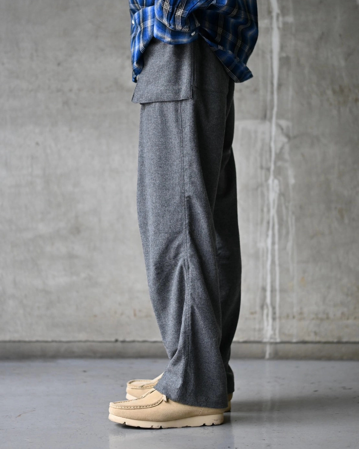 NONNATIVE / TROOPER 4P TROUSERS WOOL CASHMERE OXFORD (NN-P4922)