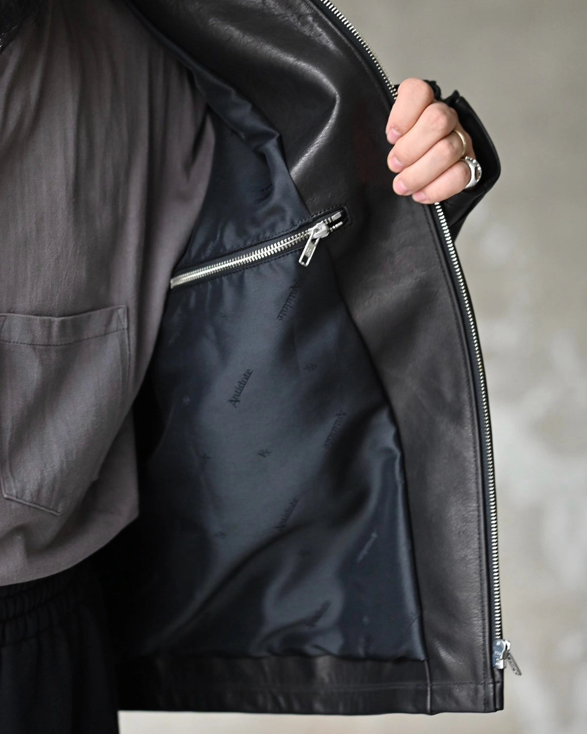 ANTIDOTE BUYERS CLUB / Leather Single Riders Jacket (ABCAW26JK01-1)