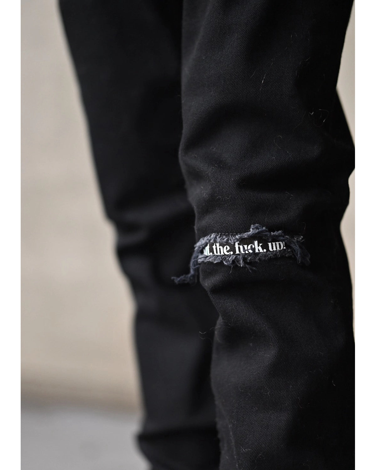 MINEDENIM / Black STR Denim S.Slim Jeans KST (MDFBF10101)