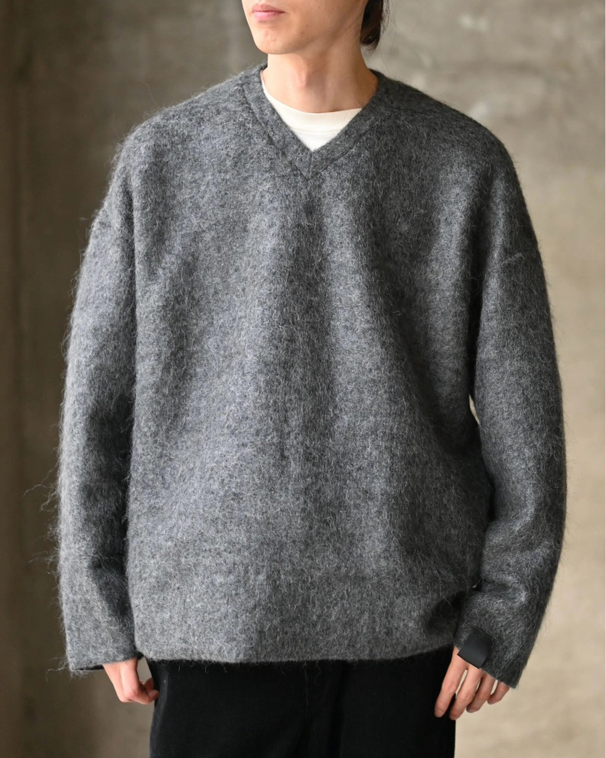 N.HOOLYWOOD COMPILE / REVERSIBLE V-NECK KNIT PULLOVER (2262-CS01-024)