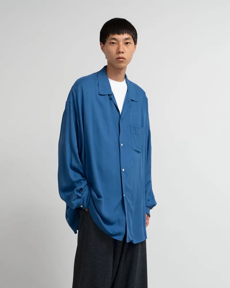 Graphpaper / SIDOGRAS Twill Viscose Oversized Sleeping Shirt (GM244-50148B)