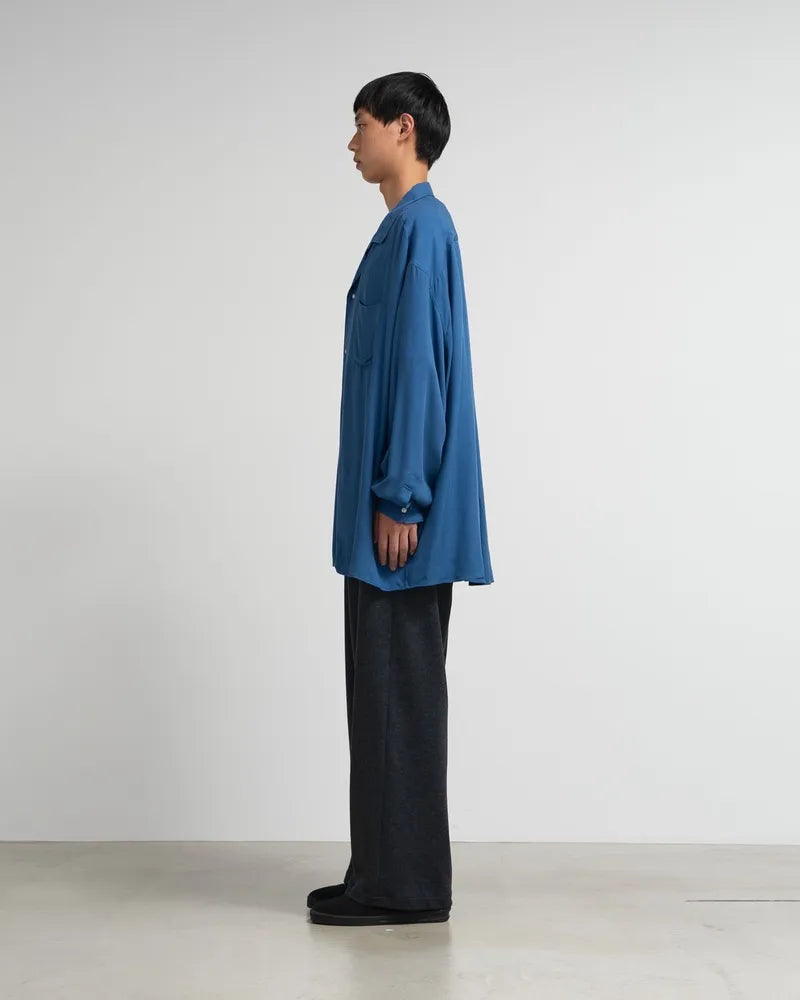 Graphpaper / SIDOGRAS Twill Viscose Oversized Sleeping Shirt (GM244-50148B)