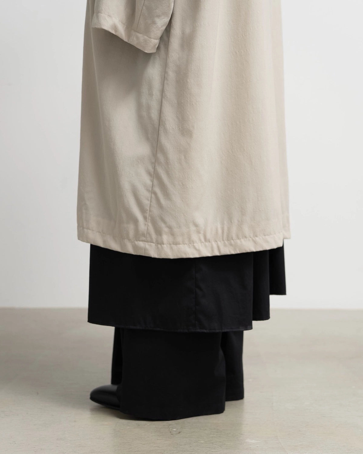 Graphpaper / Boiled Wool Oversized Bal Collar Coat (GU251-10265)