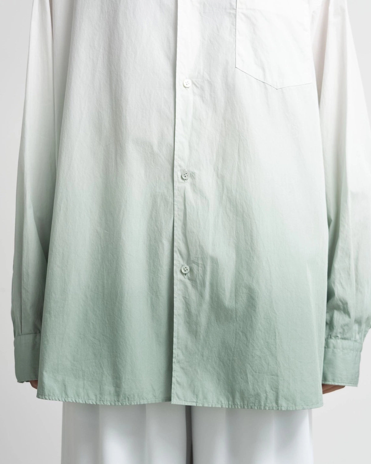 Graphpaper / Broad L/S Oversized Regular Collar Shirt (GU251-50001C)